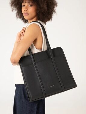Matt&Nat LUSIK VEGAN TOTE BAG black